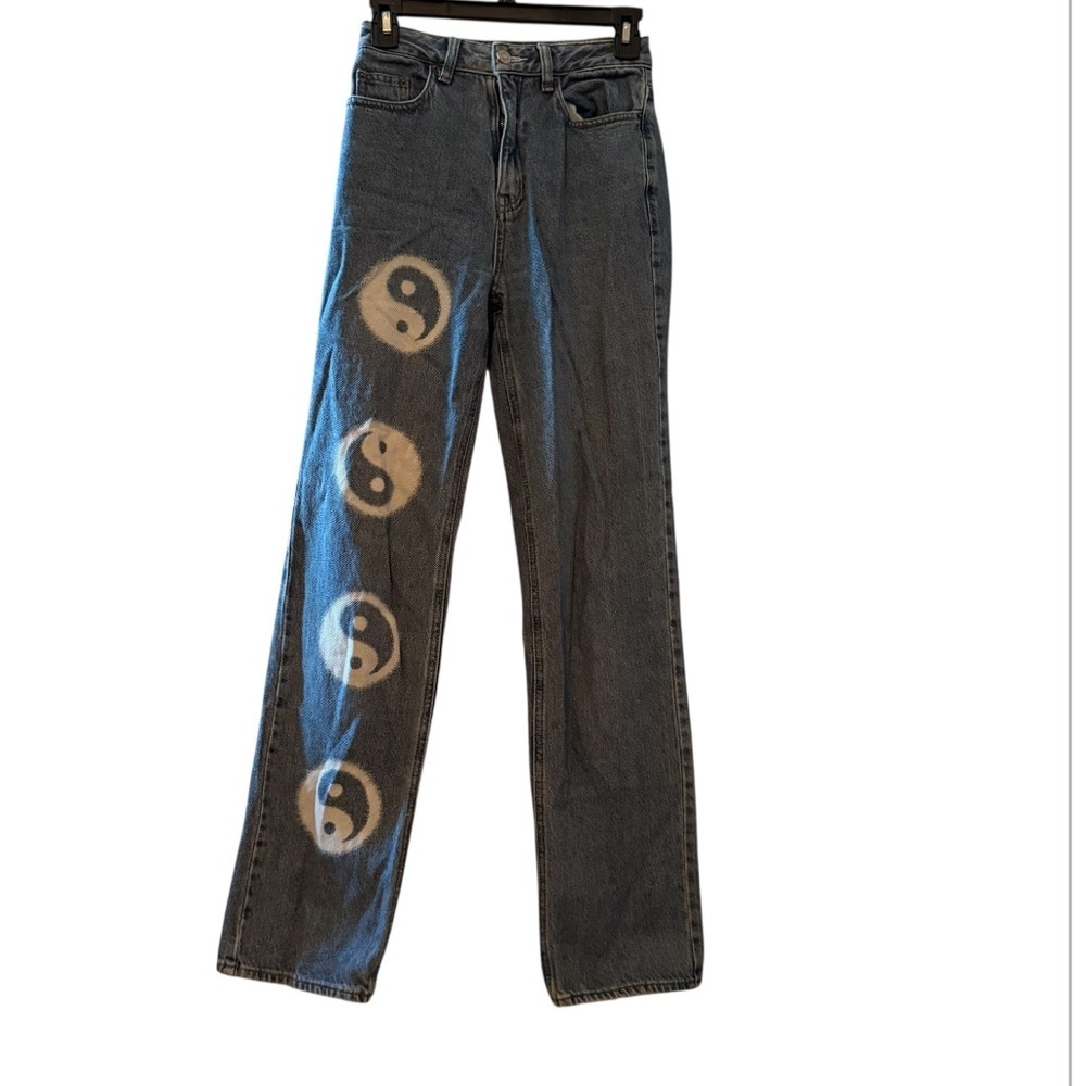 PacSun Blue 90’s Boyfriend Eco Yin Yang Women’s Jeans Size 24